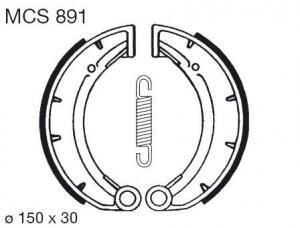 Brake shoes LUCAS